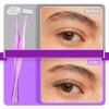12 PCS Small Eyebrow Razors, Mini Face Shavers Facial Hair Removal Eye Brow Razors Microblades Eyebrow Shaper Beauty Tools Accessories for Women Men Use (Purple) view 3