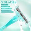 Leriton 36 Count Women's Disposable Razors Bulk 3 Blade Razors For Women Shaver For Women Sensitive Skin Comfortable Shave For Bathing Hotel Travel view 3