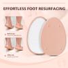 BALUCA Glass Foot File Callus Remover for Feet - Nano Glass Foot Scraper Scrubber Dead Skin Removal for Cracked Heels,Professional Pedicure Tool for Home, Salon, and Travel (Apricot) view 3