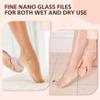 BALUCA Glass Foot File Callus Remover for Feet - Nano Glass Foot Scraper Scrubber Dead Skin Removal for Cracked Heels,Professional Pedicure Tool for Home, Salon, and Travel (Apricot) view 4