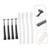Healeved Portable Eyebrow Razor Set 8-Piece Multi-Function Eyebrow Shaver for Women and Men T-Handle Trimmer Protective Cover for Safe Facial Hair Removal view 4