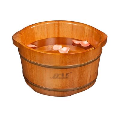 Natural Wooden Footbath Bucket,Oak Foot Bath Foot Bath Bucket,Bathroom Tub Foot Wash Bucket,Household Natural Thicken Foot Basin,Portable Foot Bath Bowl & Pedicure Tub Lofty Ambition Hopeful to p