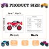 104 PCS Monster Truck Temporary Tattoos for Kids Party Supplies, Individually Wrapped Monster Truck Fake Tattoos Temp Tattoo Stickers for Boys Girls Birthday Party Favors Decorations Activities view 4