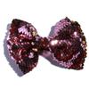 10Pcs 13cm Reversible Sequin Bow Boutique Shinny Bowknot Hairgrips Women Hair Barrettes Accessories (10Pcs Pink, With Clip) view 1
