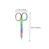BIUDECO 3pcs Ergonomic Eyebrow Hair Trimmers Stainless Steel Scissors for Personal Beauty Routine view 2