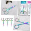 BIUDECO 3pcs Ergonomic Eyebrow Hair Trimmers Stainless Steel Scissors for Personal Beauty Routine view 4
