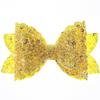 10Pcs 8CM Glitter Leather Hair Bow With Fully Covered For Hair Clips Bowknot Boutique Hair Bows For Headbands (10Pcs Lime, With Clip) view 4
