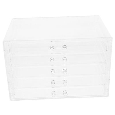ABOOFAN Acrylic Makeup Storage Organizer Elegant Jewelry Holder for Desk Multi-functional Cosmetics Organizer for Lipstick Brushes and Accessories
