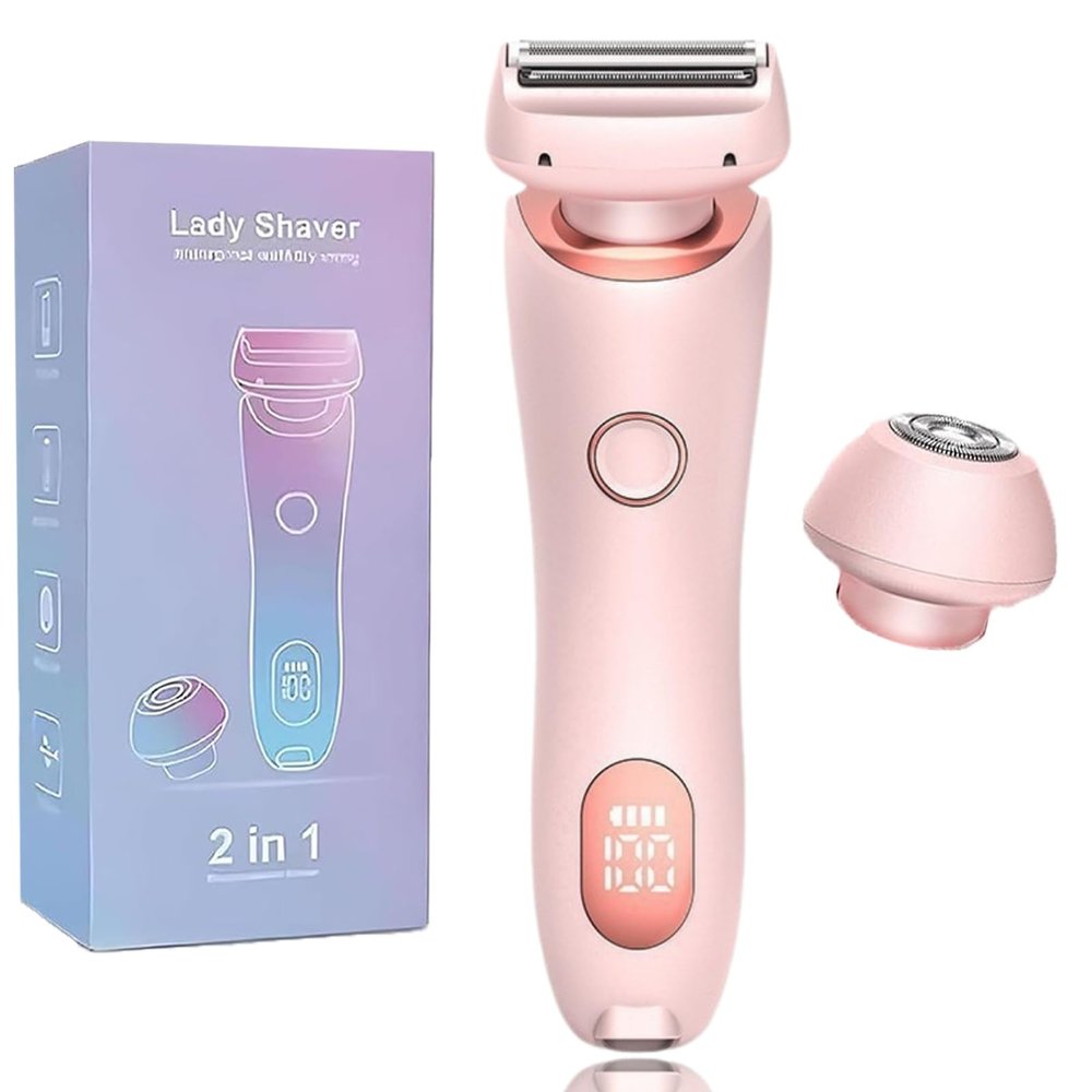 Proustore Razor, The Glide Pro 3.0 Razor Women, 2 in 1 Wet & Dry Proustore Shaver with Replaceable Heads, for Leg Arm Underarm Bikini Area (Pink)