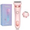 Proustore Razor, The Glide Pro 3.0 Razor Women, 2 in 1 Wet & Dry Proustore Shaver with Replaceable Heads, for Leg Arm Underarm Bikini Area (Pink) view 1
