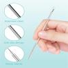8 PCS Stainless Steel Blackhead Remover Kit,Acssart Stainless Steel Blackhead Remover,Pimple Popper Tool Kit,Pimple Extractor,Pore Cleaner Tool,Gentle and Easy to Clean (Black) view 4