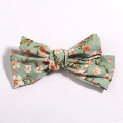10Pcs 4.8" 12cm Solid Colors Ribbon Bows Clips Hairpin hair bows Boutique Hair Clip Headware Hair Accessories (10Pcs Green, With Clip)