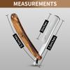 Straight Razor Wooden Handle Shave Ready for Men Barber,Straight Edge Razor Professional Carbon Steel Sharp Shaver for Men Home &Grooming Using view 3