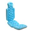Double Cushion Suction Cup Bath Pillow for Tub - Adult Bathtub Cushion with Non-Slip Back Support, Ergonomic Headrest & Rapid Water Absorption, High-Elastic Mesh (Blue) view 1