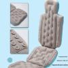 Double Cushion Suction Cup Bath Pillow for Tub - Adult Bathtub Cushion with Non-Slip Back Support, Ergonomic Headrest & Rapid Water Absorption, High-Elastic Mesh (Blue) view 4