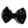 10Pcs 13cm Reversible Sequin Bow Boutique Shinny Bowknot Hairgrips Women Hair Barrettes Accessories (10Pcs Black, With No Clip) view 1
