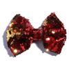 10Pcs 13cm Reversible Sequin Bow Boutique Shinny Bowknot Hairgrips Women Hair Barrettes Accessories (10Pcs Black, With No Clip) view 3