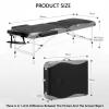 Age Table,Folding Bed,The Height Can Be Adjusted from 48cm-75cm,Suitable for Hotel Bedroom Spa Holiday Home Salon view 2