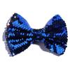 10Pcs 13cm Reversible Sequin Bow Boutique Shinny Bowknot Hairgrips Women Hair Barrettes Accessories (10Pcs Blue, With No Clip) view 4