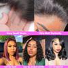12 Inch 13x4 Deep Wave Bob Wig Human Hair Short Bob Wigs HD Lace Front Wigs Human Hair Pre Plucked 180 Density Curly Human Hair Wig Glueless Natural Color Lace Frontal Wigs for Black Women view 4