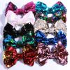 10Pcs 13cm Reversible Sequin Bow Boutique Shinny Bowknot Hairgrips Women Hair Barrettes Accessories (10Pcs Multi, With Clip) view 1