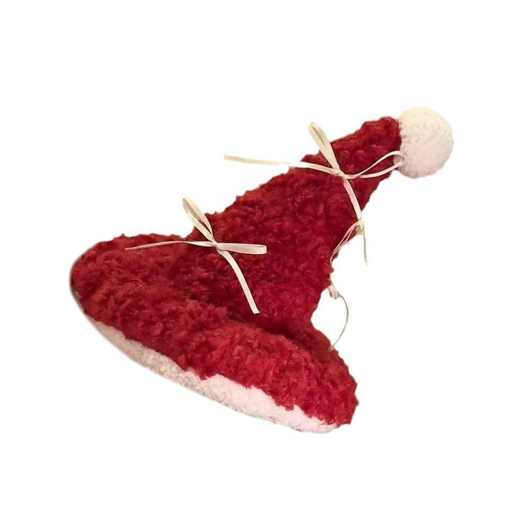 Christmas Hat Hairpin Christmas Hair Clip Elegant Santa Barrette Bunches Headwear Sweet Bowknot Trend