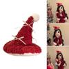 Christmas Hat Hairpin Christmas Hair Clip Elegant Santa Barrette Bunches Headwear Sweet Bowknot Trend view 2