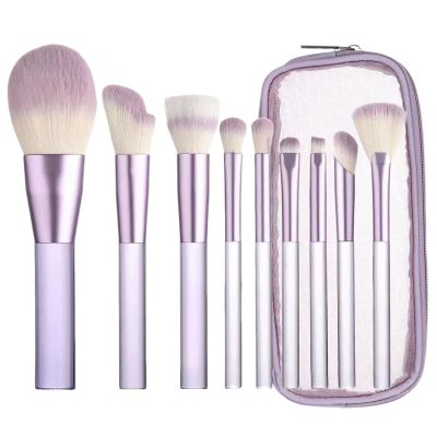 Makeup Brush Set with Organizer Bag, 9 Pcs Synthetic Professional Foundation Brush,Powder Contour Eyeshadow Eyeliner Concealer Blending Brushes for Makeup,Birthday Gifts for Women