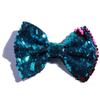 10Pcs 13cm Reversible Sequin Bow Boutique Shinny Bowknot Hairgrips Women Hair Barrettes Accessories (10Pcs Royal Blue, With No Clip) view 2