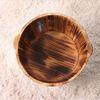 Carbonized Foam Foot Wooden Barrel Household Wooden Tub Fir Foot Bath Barrel Footbath Adult with Lid Foot Bath Barrel,Foot Bath Barrel to Pursue Happiness view 2