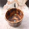 Carbonized Foam Foot Wooden Barrel Household Wooden Tub Fir Foot Bath Barrel Footbath Adult with Lid Foot Bath Barrel,Foot Bath Barrel to Pursue Happiness view 3
