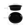 KOMBIUDA Silicone Shaving Bowl for Men Soft Rubber Shaving Mug for Home Barber Use Lightweight and Portable Beard Mixing Dish for Grooming and Hair Dye Applications view 2