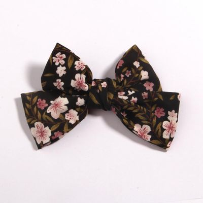 10Pcs 4.8" 12cm Solid Colors Ribbon Bows Clips Hairpin hair bows Boutique Hair Clip Headware Hair Accessories (10Pcs Black, With No Clip)
