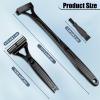 Dexspoeny Back Shaver for Men & Women(DIY), Body Hair Trimmer with Foldable Extra Long Ergonomic Handle, Wet Dry Shaving & Safety Razor Technology with 8 Pcs Ultra Sharp Replaceable Blades view 2