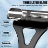 Dexspoeny Back Shaver for Men & Women(DIY), Body Hair Trimmer with Foldable Extra Long Ergonomic Handle, Wet Dry Shaving & Safety Razor Technology with 8 Pcs Ultra Sharp Replaceable Blades view 4