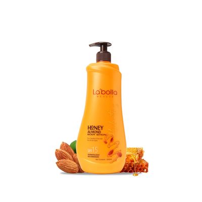 Bea.ute Honey Almond Body Lotion for a Healthy & Firm Skin | Suitable for All Skin Type | Dermatologist Recommended (650ml)