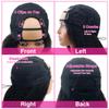 U Part Wigs Human Hair Kinky Straight Glueless Wig Human Hair 200% Density U Part Wigs Upgrade None Lace No Sew In U Part Human Hair Wigs With Drawstring Beginner Friendly,Natural Color(18 inch) view 4