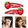 Colorful 2Pcs Girls' Hair Clip with Flower and Fruit Cake Children's Hair Ornaments Easy To Use And Gentle On Hair view 2