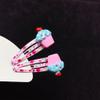 Colorful 2Pcs Girls' Hair Clip with Flower and Fruit Cake Children's Hair Ornaments Easy To Use And Gentle On Hair view 4
