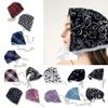 Vdaxvme Butterfly Leopards Print Headband Hairscarf Head Wrap Handmade Headwear Headscarf Unique Dark Lacy Headwraps view 4