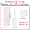 10PCS Mini Lip Gloss Tubes, 1.2 ml Clear Refillable Empty Lipgloss Tubes for Lipstick Balm Different Samples, Travel Refill Mini Lipgloss Tube Containers Women DIY Cosmetics with Rubber Inserts view 2