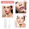 10PCS Mini Lip Gloss Tubes, 1.2 ml Clear Refillable Empty Lipgloss Tubes for Lipstick Balm Different Samples, Travel Refill Mini Lipgloss Tube Containers Women DIY Cosmetics with Rubber Inserts view 3