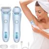 Livora Electric Shaver for Women, Bikini Trimmer for Women, 2 in 1 Wet & Dry Waterproof Electric Razors, Silk Glide Pro Shaver with Removable Head for Leg Arm Underarm Bikini Area view 1