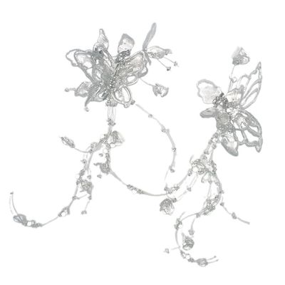 2lots Bows Shape Hair Clip Multifunctional Halloween Hairpin Ponytail Hairclip Elegant Metal Hair Accessories