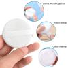 4 PCS Makeup Powder Puff,Washable 2.36 inch Cotton Makeup Powder Puff Pads,White Round Beauty Makeup Tools with Ribbon for Loose Powder Foundation Setting Powder Puffs and Liquid Cosmetic view 2