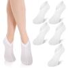 10-Pack White Spa Cotton Socks, Reusable Hydrating Socks, Cotton Blend Breathable Foot Mask Sleeves for Dry, Cracked Feet Relief, Overnight Moisturizing Foot Care, Home SPA Therapy view 1