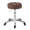 Aikimfuly Adjustable Rolling Swivel Massage Stool with Wheels and Scratch-Resistant PU Leather Soft Seat, Height Adjustable Hydraulic Seat Round Rolling Spa Salon Chair Stool(Brown) view 1