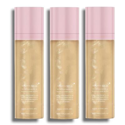 Sheghy Sunglaze Sheer Setting Mist Sunscreen SPF 50, Broad Spectrum Shimmering Body Oil Mist, Hydrating Makeup-Friendly Glow Spray, Reef-Safe, Non-Greasy & Fast-Absorbing for Face & Body (3)
