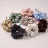 10 Pcs Velvet Scrunchies Hair Ties - Soft Elastic Hair Bands for Women, No Damage Gentle Ponytail Holders (Brown) view 2