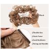 LPOCIKZADEC Messy bun Hair Piece, Matte Voluminous Synthetic Hair Tie for Women Hair Bun Wig Accessory,Hair bun Wig(Red) view 3